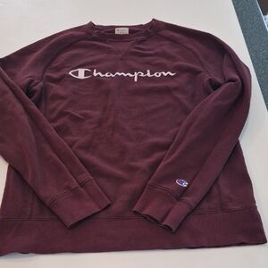 Ladies Small Champion Burgundy Crewneck Sweatshirt